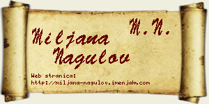 Miljana Nagulov vizit kartica
